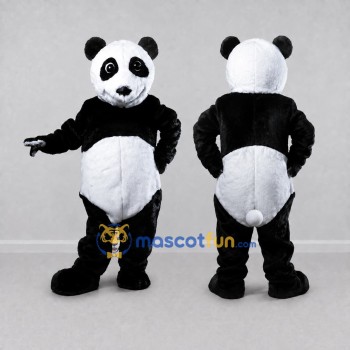 Custom Black and White Panda Mascot Costume Adult Full Body Suit for Wildlife Events