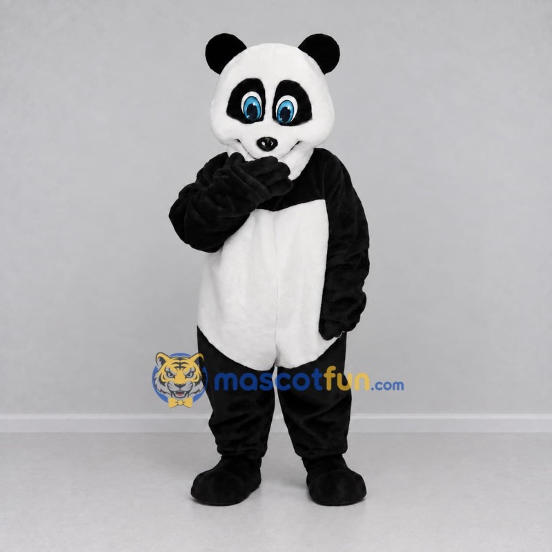 Custom Black and White Panda Mascot Costume Adult Full Body Suit for Children's Events Custom Black and White Panda Mascot Costume Adult Full Body Suit for Children's Events