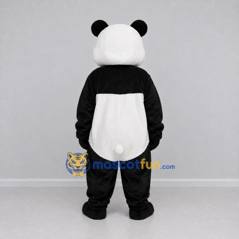 Custom Black and White Panda Mascot Costume Adult Full Body Suit for Children's Events Custom Black and White Panda Mascot Costume Adult Full Body Suit for Children's Events