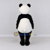 Custom Black and White Panda Mascot Costume Adult Full Body Suit for Children's Events Custom Black and White Panda Mascot Costume Adult Full Body Suit for Children's Events
