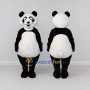 Custom Black and White Panda Mascot Costume Adult Full Body Suit for Children's Events