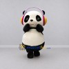 Custom Black White and Pink Panda with Headphones Mascot Costume Adult Full Body Suit for Music Events Custom Black White and Pink Panda with Headphones Mascot Costume Adult Full Body Suit for Music Events