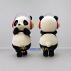 Custom Black White and Pink Panda with Headphones Mascot Costume Adult Full Body Suit for Music Events Custom Black White and Pink Panda with Headphones Mascot Costume Adult Full Body Suit for Music Events
