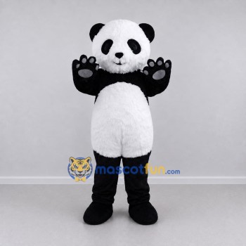 Custom Black and White Panda Mascot Costume Adult Full Body Suit for Children's Events Custom Black and White Panda Mascot Costume Adult Full Body Suit for Children's Events