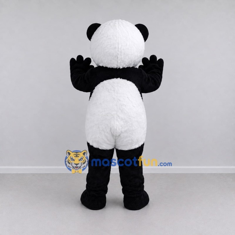 Custom Black and White Panda Mascot Costume Adult Full Body Suit for Children's Events Custom Black and White Panda Mascot Costume Adult Full Body Suit for Children's Events