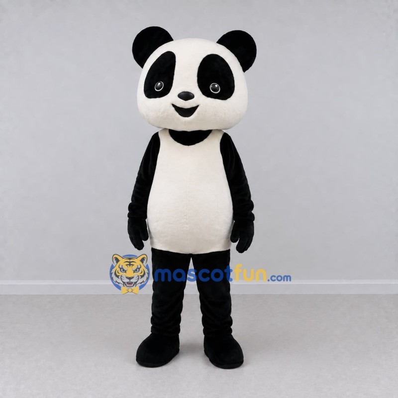 Custom Black and White Panda Mascot Costume Adult Full Body Suit for Children's Events Custom Black and White Panda Mascot Costume Adult Full Body Suit for Children's Events