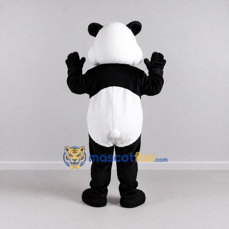 Custom Black and White Panda Mascot Costume Adult Full Body Suit for Children's Events Custom Black and White Panda Mascot Costume Adult Full Body Suit for Children's Events
