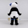 Custom Black White and Blue Panda with Hair Bow Mascot Costume Adult Full Body Suit for Children's Events Custom Black White and Blue Panda with Hair Bow Mascot Costume Adult Full Body Suit for Children's Events