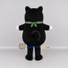 Custom Black White and Green Shiba Dog with Bandana Mascot Costume Adult Full Body Suit for Pet Events Custom Black White and Green Shiba Dog with Bandana Mascot Costume Adult Full Body Suit for Pet Events