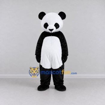 Custom Black and White Panda Mascot Costume Adult Full Body Suit for Children's Events Custom Black and White Panda Mascot Costume Adult Full Body Suit for Children's Events