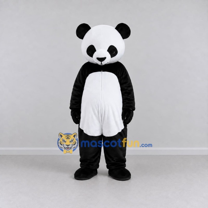 Custom Black and White Panda Mascot Costume Adult Full Body Suit for Children's Events Custom Black and White Panda Mascot Costume Adult Full Body Suit for Children's Events