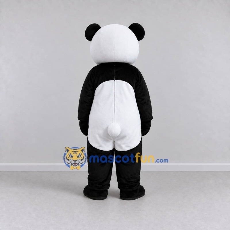 Custom Black and White Panda Mascot Costume Adult Full Body Suit for Children's Events Custom Black and White Panda Mascot Costume Adult Full Body Suit for Children's Events