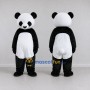 Custom Black and White Panda Mascot Costume Adult Full Body Suit for Children's Events