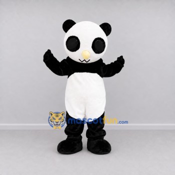 Custom Black and White Panda Mascot Costume Adult Full Body Suit for Children's Events Custom Black and White Panda Mascot Costume Adult Full Body Suit for Children's Events