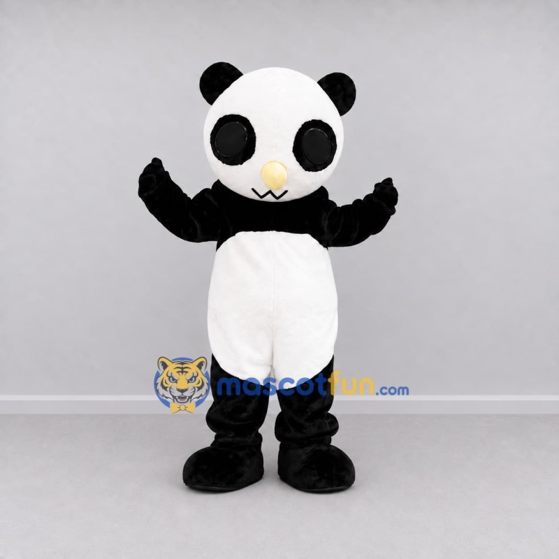 Custom Black and White Panda Mascot Costume Adult Full Body Suit for Children's Events Custom Black and White Panda Mascot Costume Adult Full Body Suit for Children's Events