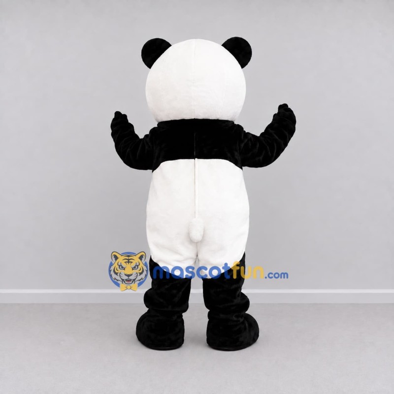 Custom Black and White Panda Mascot Costume Adult Full Body Suit for Children's Events Custom Black and White Panda Mascot Costume Adult Full Body Suit for Children's Events