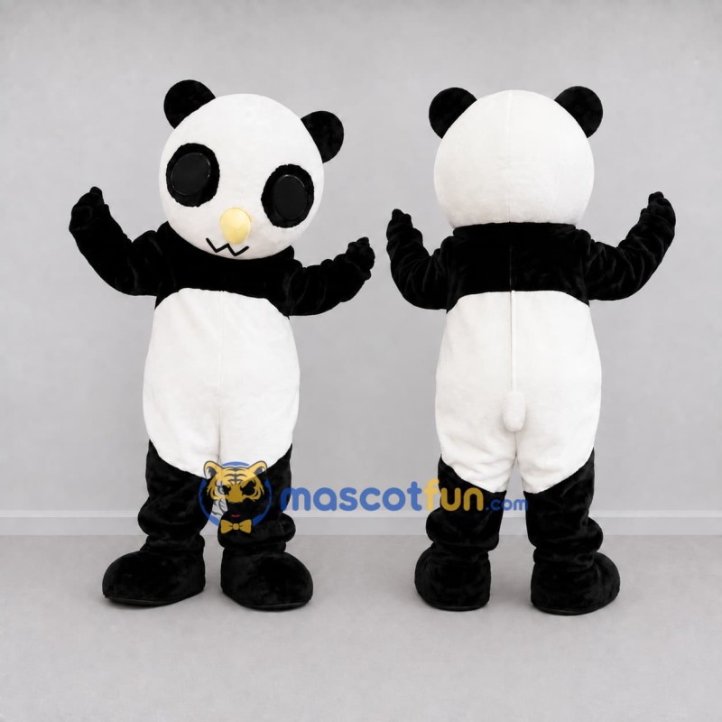 Custom Black and White Panda Mascot Costume Adult Full Body Suit for Children's Events Custom Black and White Panda Mascot Costume Adult Full Body Suit for Children's Events