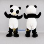 Custom Black and White Panda Mascot Costume Adult Full Body Suit for Children's Events