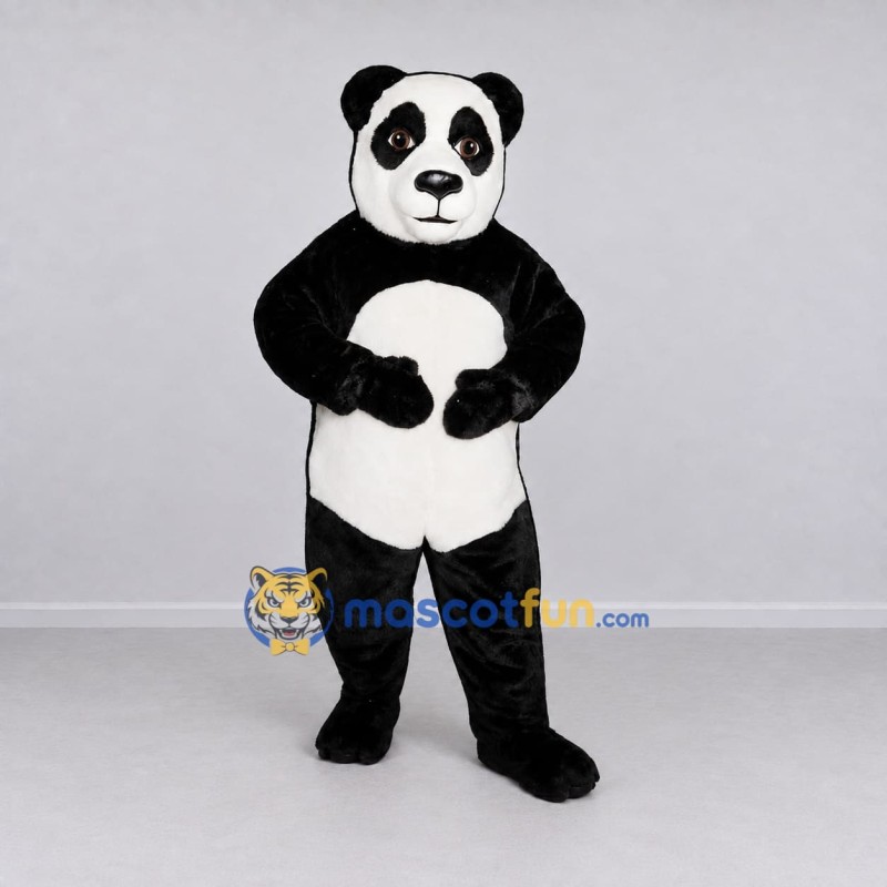 Custom Black and White Panda Mascot Costume Adult Full Body Suit for Wildlife Events Custom Black and White Panda Mascot Costume Adult Full Body Suit for Wildlife Events