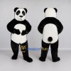 Custom Black and White Panda Mascot Costume Adult Full Body Suit for Wildlife Events Custom Black and White Panda Mascot Costume Adult Full Body Suit for Wildlife Events