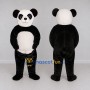 Custom Black and White Panda Mascot Costume Adult Full Body Suit for Children's Events