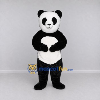 Custom Black and White Panda Mascot Costume Adult Full Body Suit for Children's Events