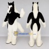 Custom Black and White Horse Mascot Costume Adult Full Body Suit for Farm Events Custom Black and White Horse Mascot Costume Adult Full Body Suit for Farm Events