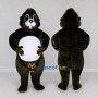 Custom Dark Brown and White Rodent Mascot Costume Adult Full Body Suit for Woodland Events