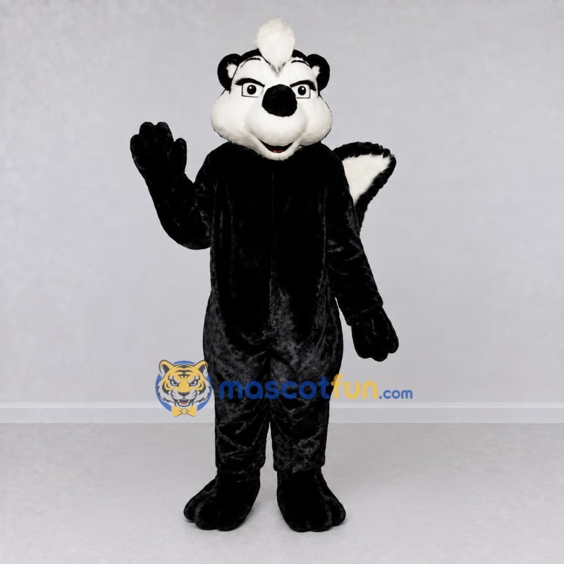 Custom Black and White Skunk Mascot Costume Adult Full Body Suit for Woodland Events Custom Black and White Skunk Mascot Costume Adult Full Body Suit for Woodland Events