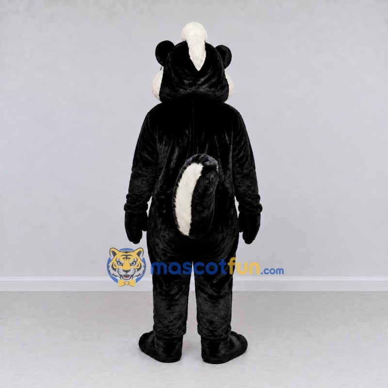 Custom Black and White Skunk Mascot Costume Adult Full Body Suit for Woodland Events Custom Black and White Skunk Mascot Costume Adult Full Body Suit for Woodland Events