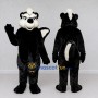 Custom Black and White Skunk Mascot Costume Adult Full Body Suit for Woodland Events