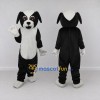 Custom Black and White Dog Mascot Costume Adult Full Body Suit for Pet Events Custom Black and White Dog Mascot Costume Adult Full Body Suit for Pet Events