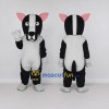 Custom Black and White Dog Mascot Costume Adult Full Body Suit for Pet Events Custom Black and White Dog Mascot Costume Adult Full Body Suit for Pet Events
