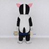 Custom Black and White Dog Mascot Costume Adult Full Body Suit for Pet Events Custom Black and White Dog Mascot Costume Adult Full Body Suit for Pet Events