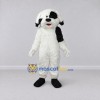 Custom White and Black Shaggy Dog Mascot Costume Adult Full Body Suit for Pet Events Custom White and Black Shaggy Dog Mascot Costume Adult Full Body Suit for Pet Events