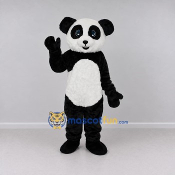 Custom Black and White Panda Mascot Costume Adult Full Body Suit for Children's Events