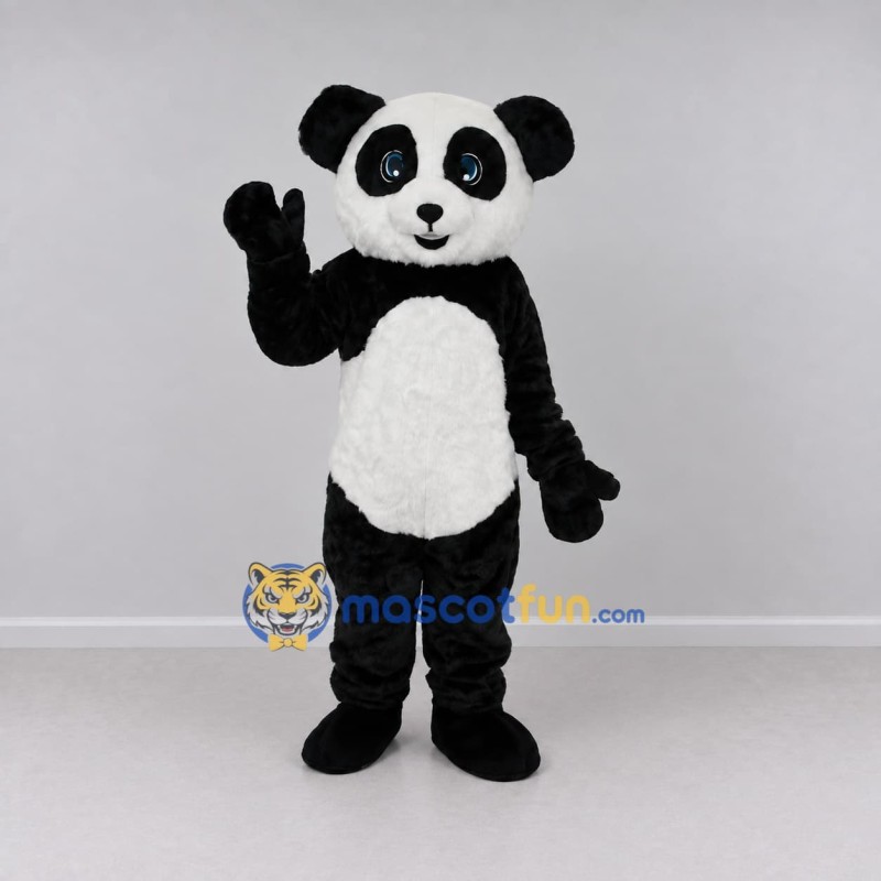 Custom Black and White Panda Mascot Costume Adult Full Body Suit for Children's Events Custom Black and White Panda Mascot Costume Adult Full Body Suit for Children's Events