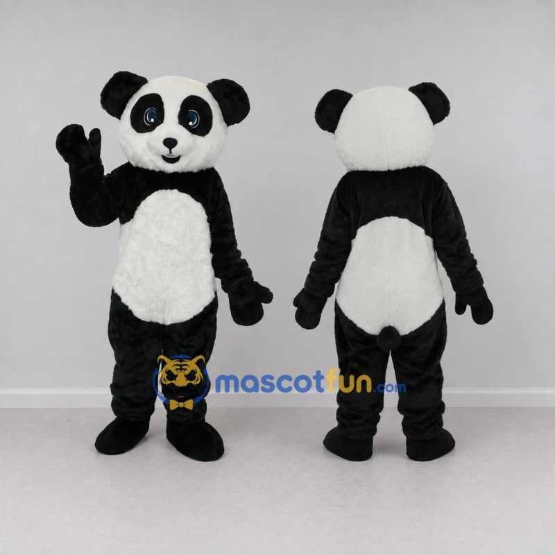 Custom Black and White Panda Mascot Costume Adult Full Body Suit for Children's Events Custom Black and White Panda Mascot Costume Adult Full Body Suit for Children's Events