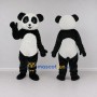 Custom Black and White Panda Mascot Costume Adult Full Body Suit for Children's Events