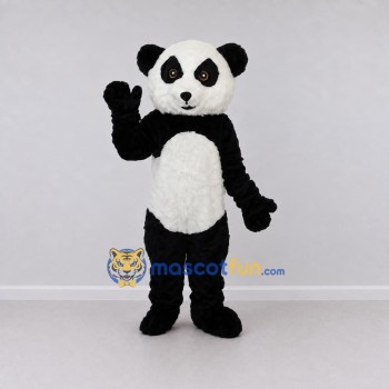 Custom Black and White Panda Mascot Costume Adult Full Body Suit for Children's Events