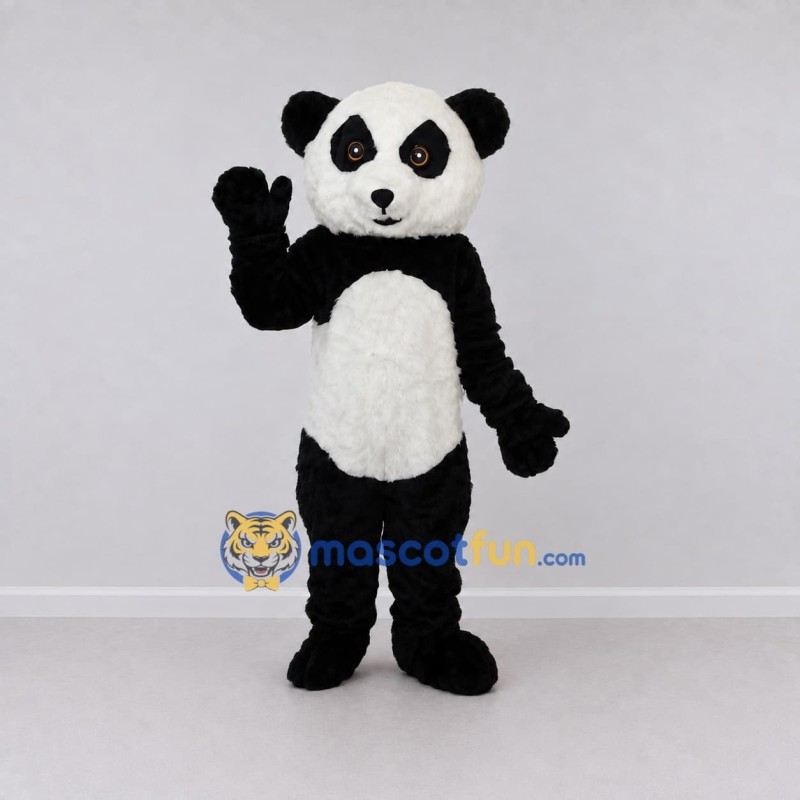 Custom Black and White Panda Mascot Costume Adult Full Body Suit for Children's Events Custom Black and White Panda Mascot Costume Adult Full Body Suit for Children's Events