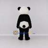 Custom Black and White Panda Mascot Costume Adult Full Body Suit for Children's Events Custom Black and White Panda Mascot Costume Adult Full Body Suit for Children's Events