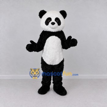 Custom Black and White Panda Mascot Costume Adult Full Body Suit for Children's Events