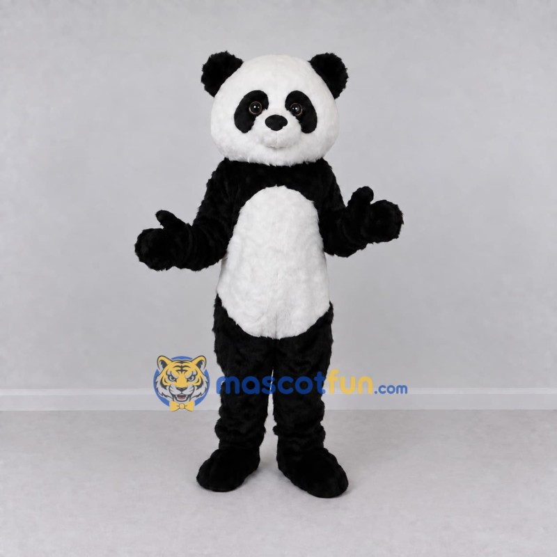 Custom Black and White Panda Mascot Costume Adult Full Body Suit for Children's Events Custom Black and White Panda Mascot Costume Adult Full Body Suit for Children's Events