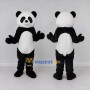 Custom Black and White Panda Mascot Costume Adult Full Body Suit for Children's Events