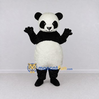 Custom Black and White Panda Mascot Costume Adult Full Body Suit for Children's Events Custom Black and White Panda Mascot Costume Adult Full Body Suit for Children's Events