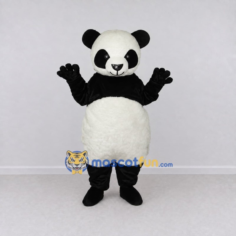 Custom Black and White Panda Mascot Costume Adult Full Body Suit for Children's Events Custom Black and White Panda Mascot Costume Adult Full Body Suit for Children's Events