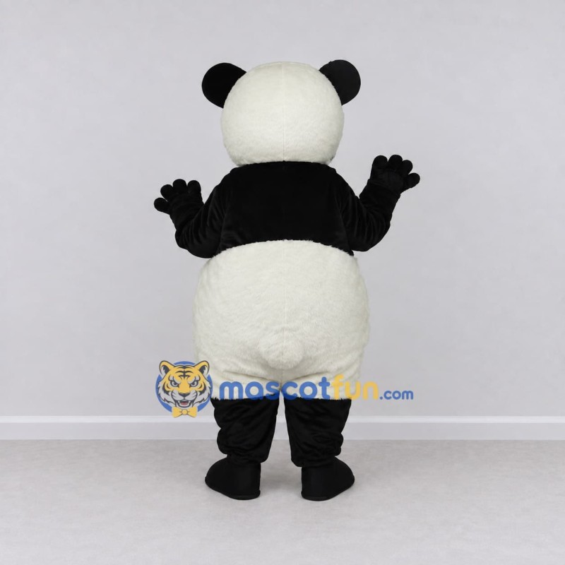 Custom Black and White Panda Mascot Costume Adult Full Body Suit for Children's Events Custom Black and White Panda Mascot Costume Adult Full Body Suit for Children's Events