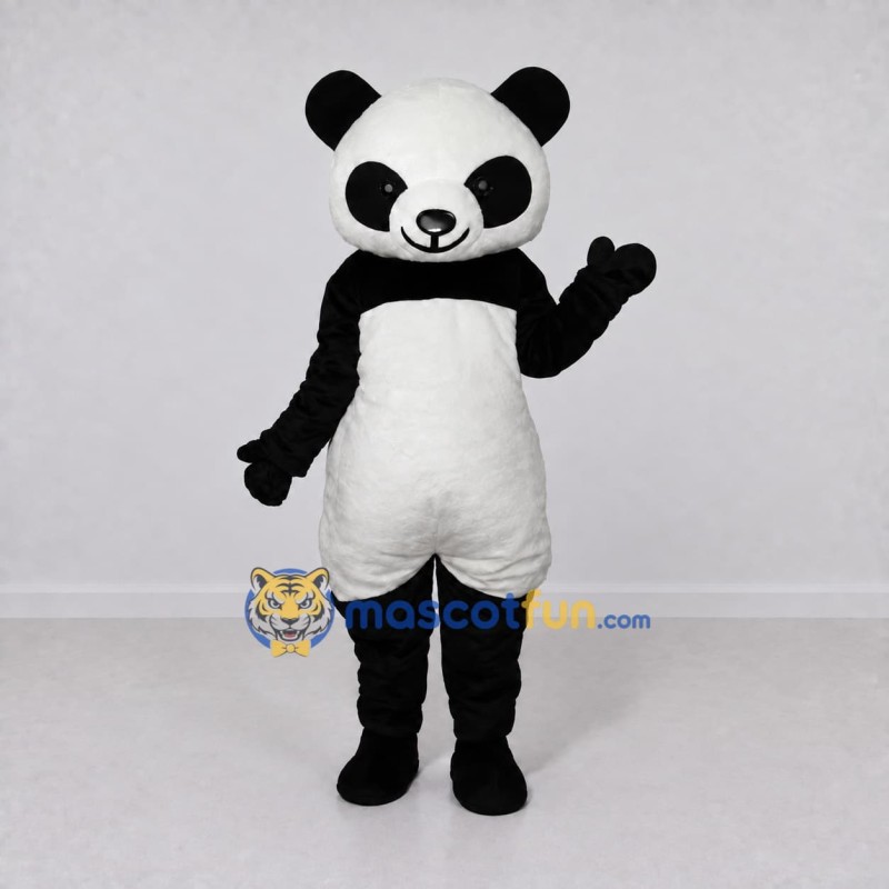 Custom Black and White Panda Mascot Costume Adult Full Body Suit for Children's Events Custom Black and White Panda Mascot Costume Adult Full Body Suit for Children's Events