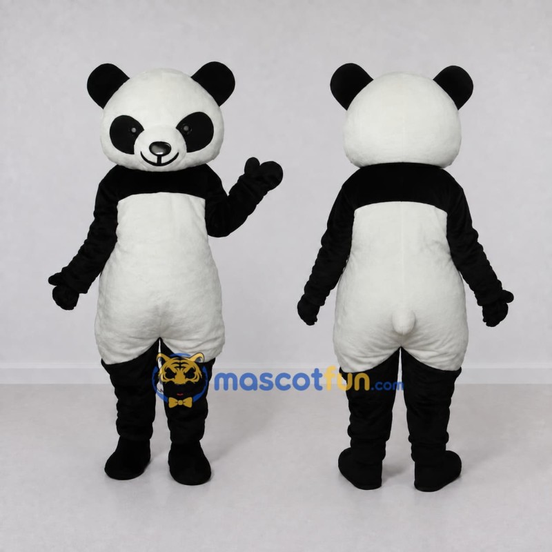 Custom Black and White Panda Mascot Costume Adult Full Body Suit for Children's Events Custom Black and White Panda Mascot Costume Adult Full Body Suit for Children's Events